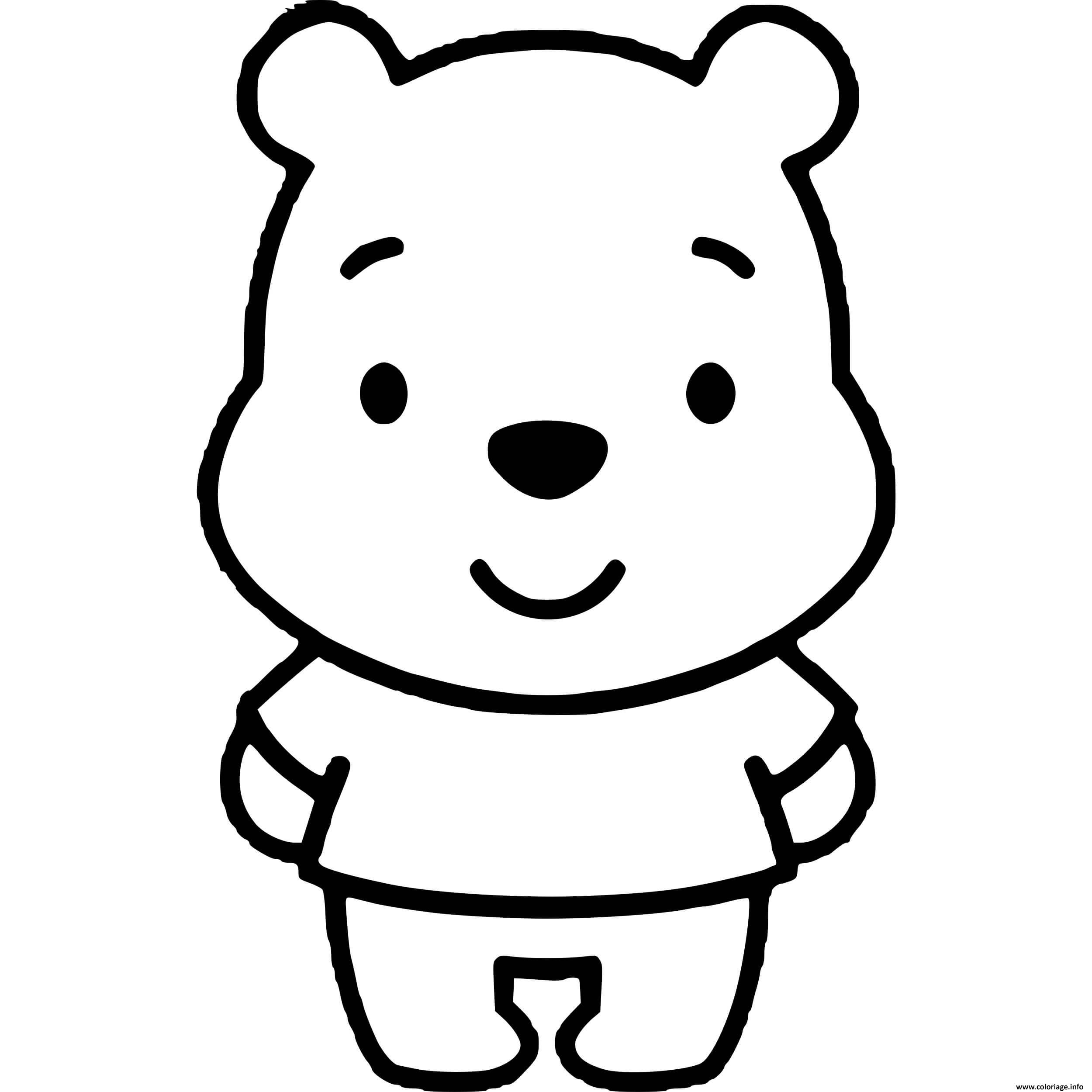 38 Bonitos Kawaii Winnie Pooh Bonitos Kawaii Dibujos Para Colorear - PDMREA