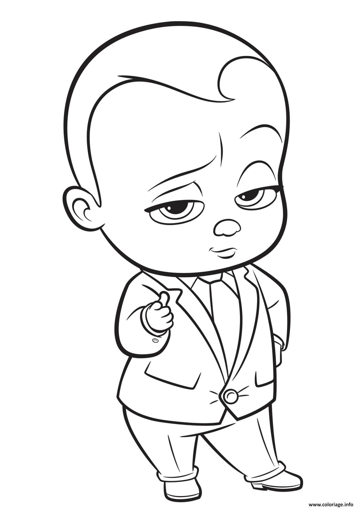 Dessin baby boss le bebe patron Coloriage Gratuit à Imprimer