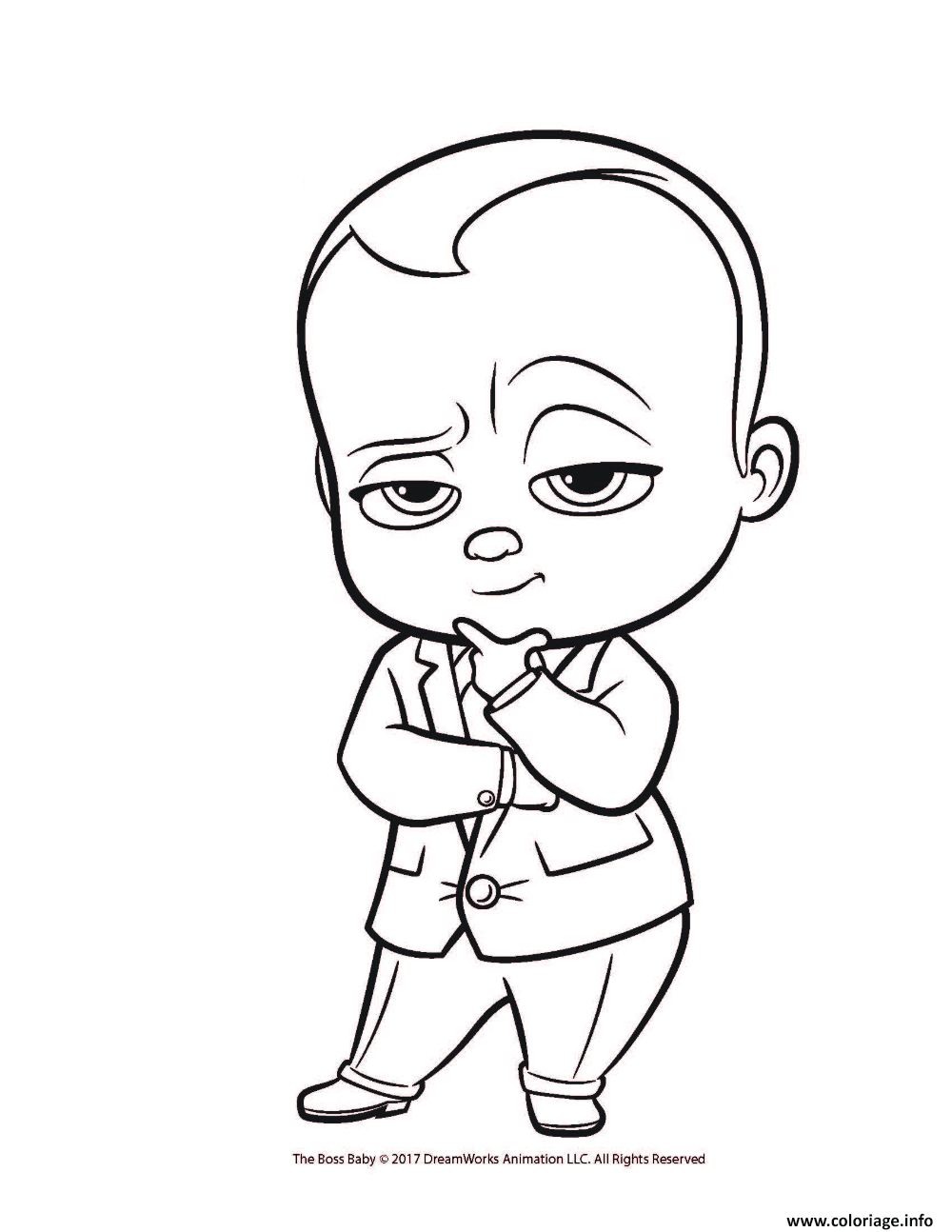 Dessin le petit baby boss Coloriage Gratuit à Imprimer