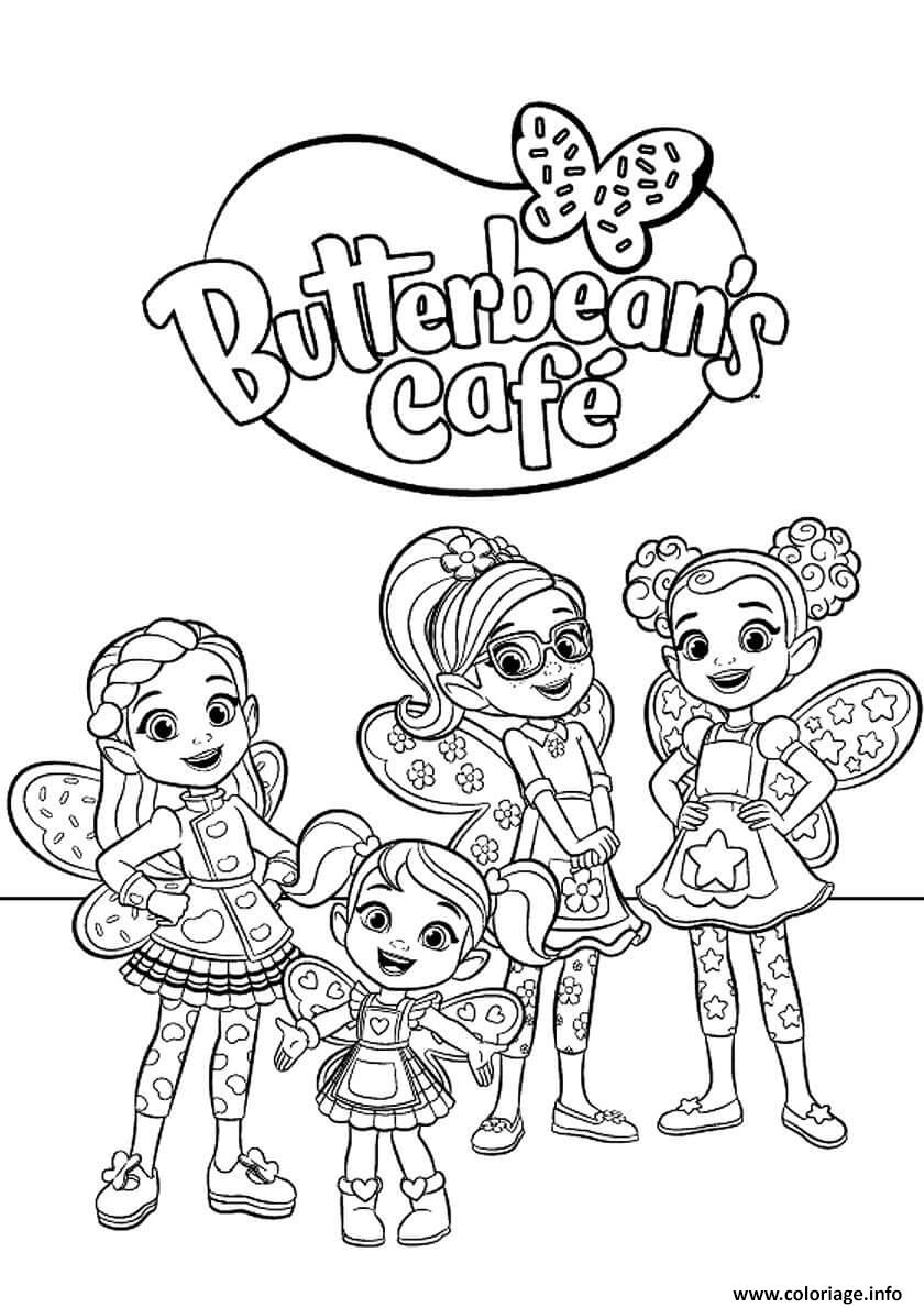 Dessin la grande famille butterbeans cafe Coloriage Gratuit à Imprimer