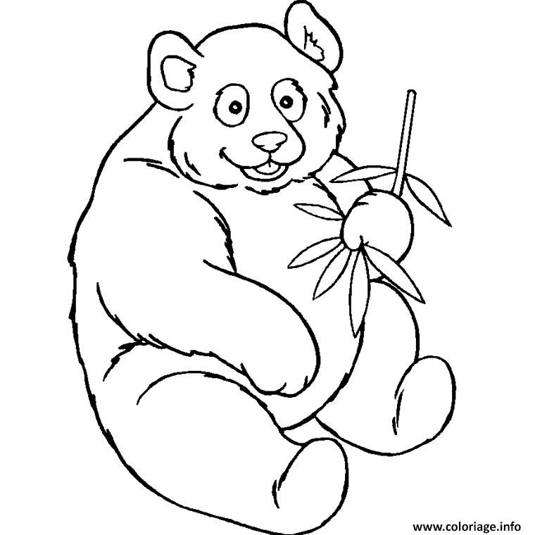 Dessin bebe panda Coloriage Gratuit à Imprimer