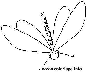 Dessin dessin d une libellule Coloriage Gratuit à Imprimer