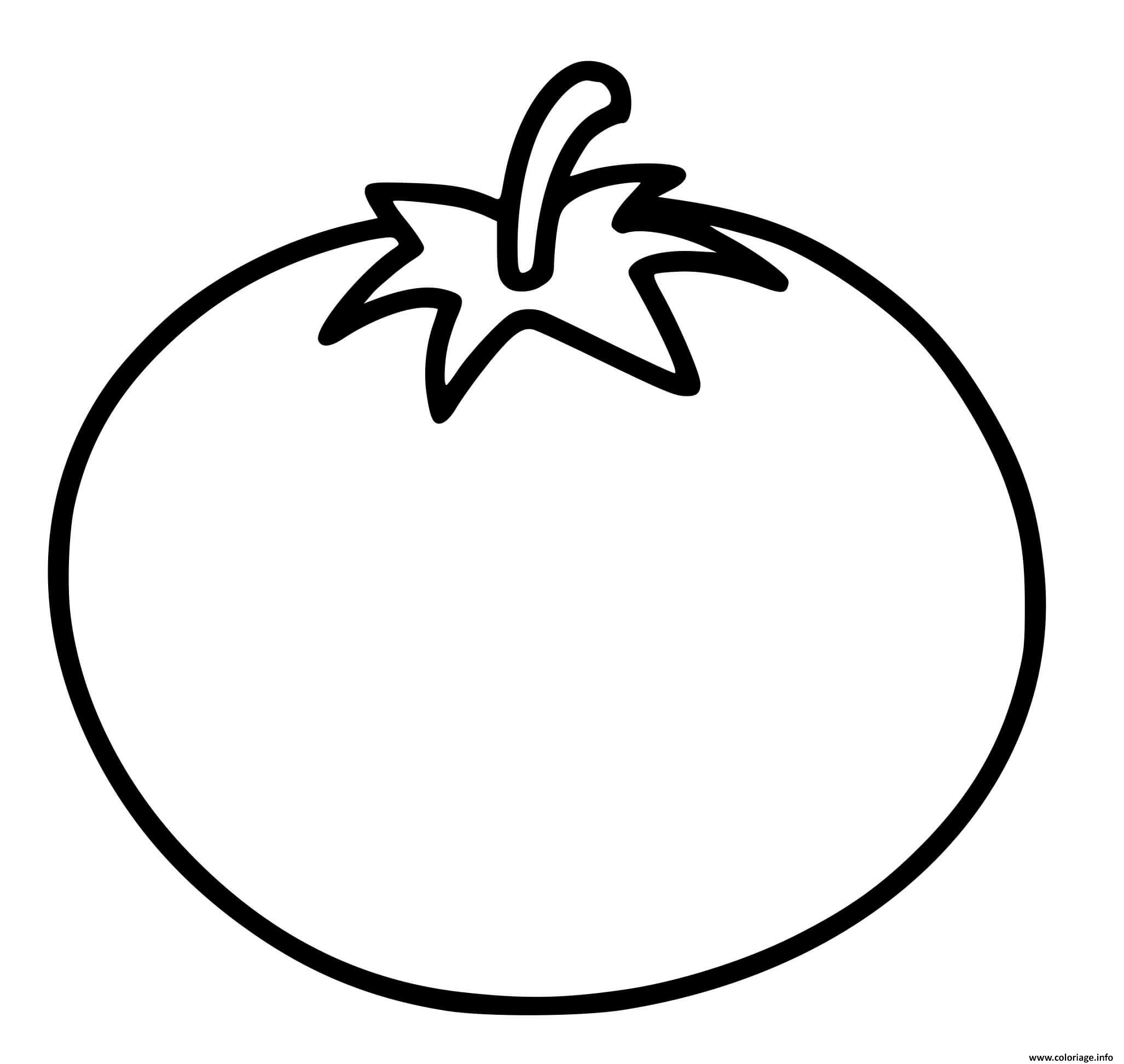 Dessin tomate legume fruit Coloriage Gratuit à Imprimer