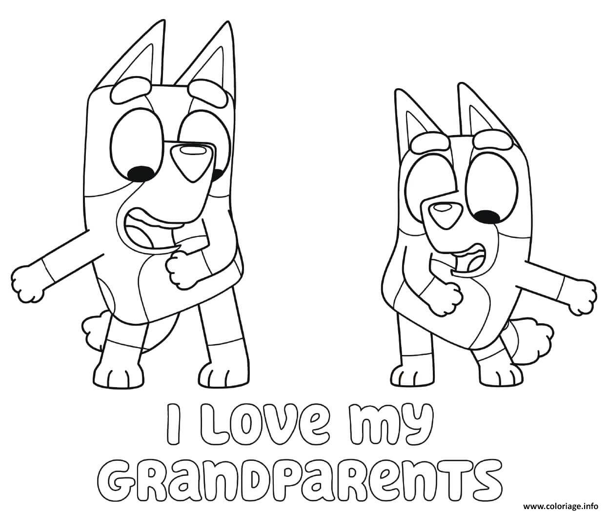 bingo and bluey coloring pages
