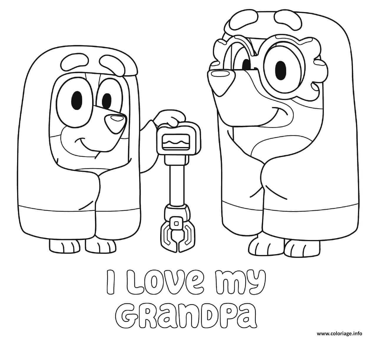 Coloriage Grannies Jaime Grand Papa Dessin à Imprimer
