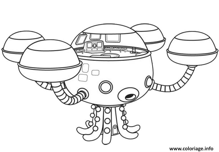 Dessin octocapsule de octonauts Coloriage Gratuit à Imprimer