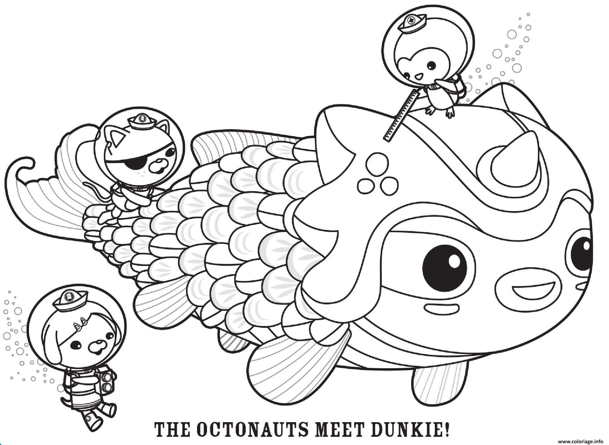 Dessin the octonauts meet dunkie octonauts Coloriage Gratuit à Imprimer