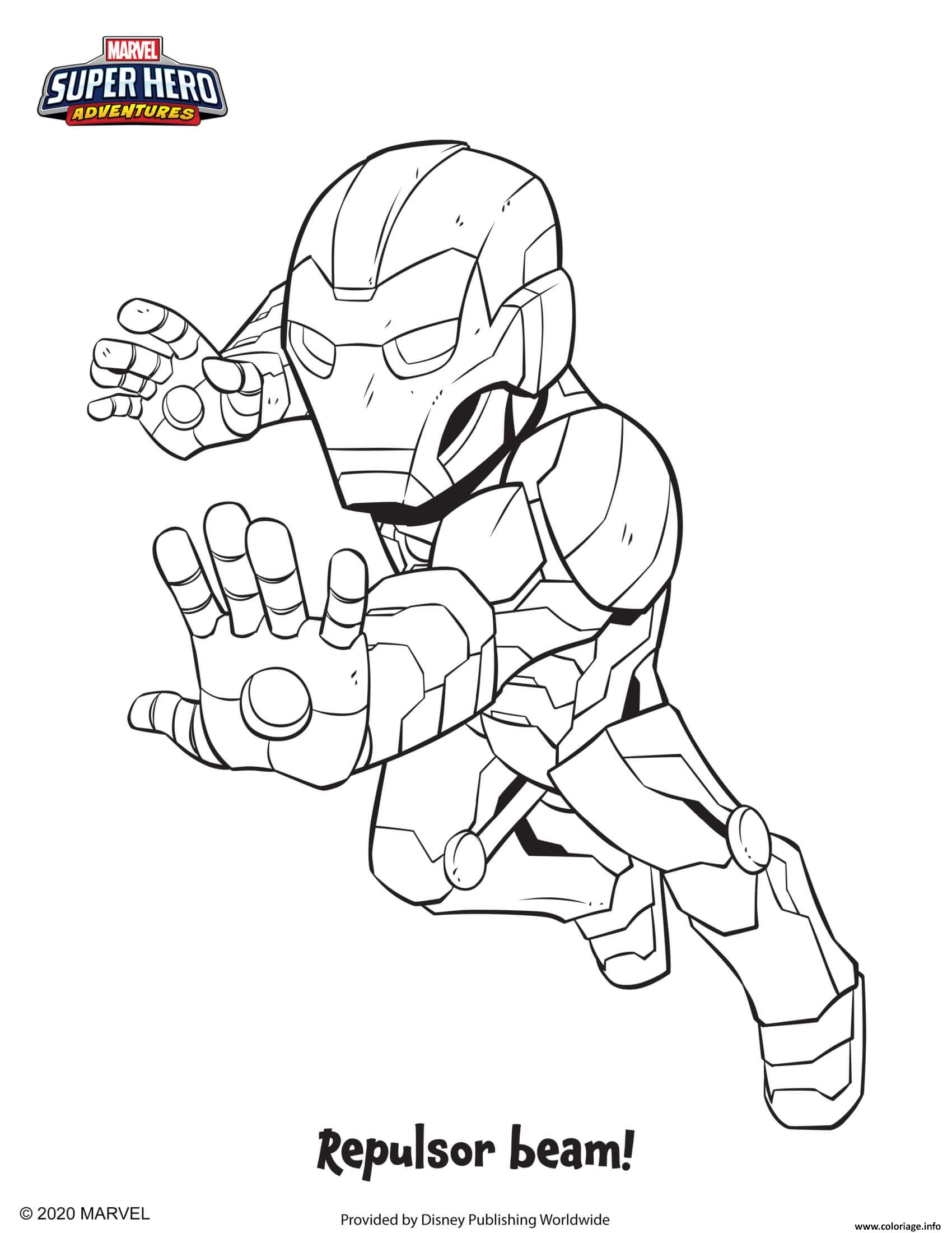 Coloriage Iron Man Marvel Super Heros Dessin Marvel Imprimer