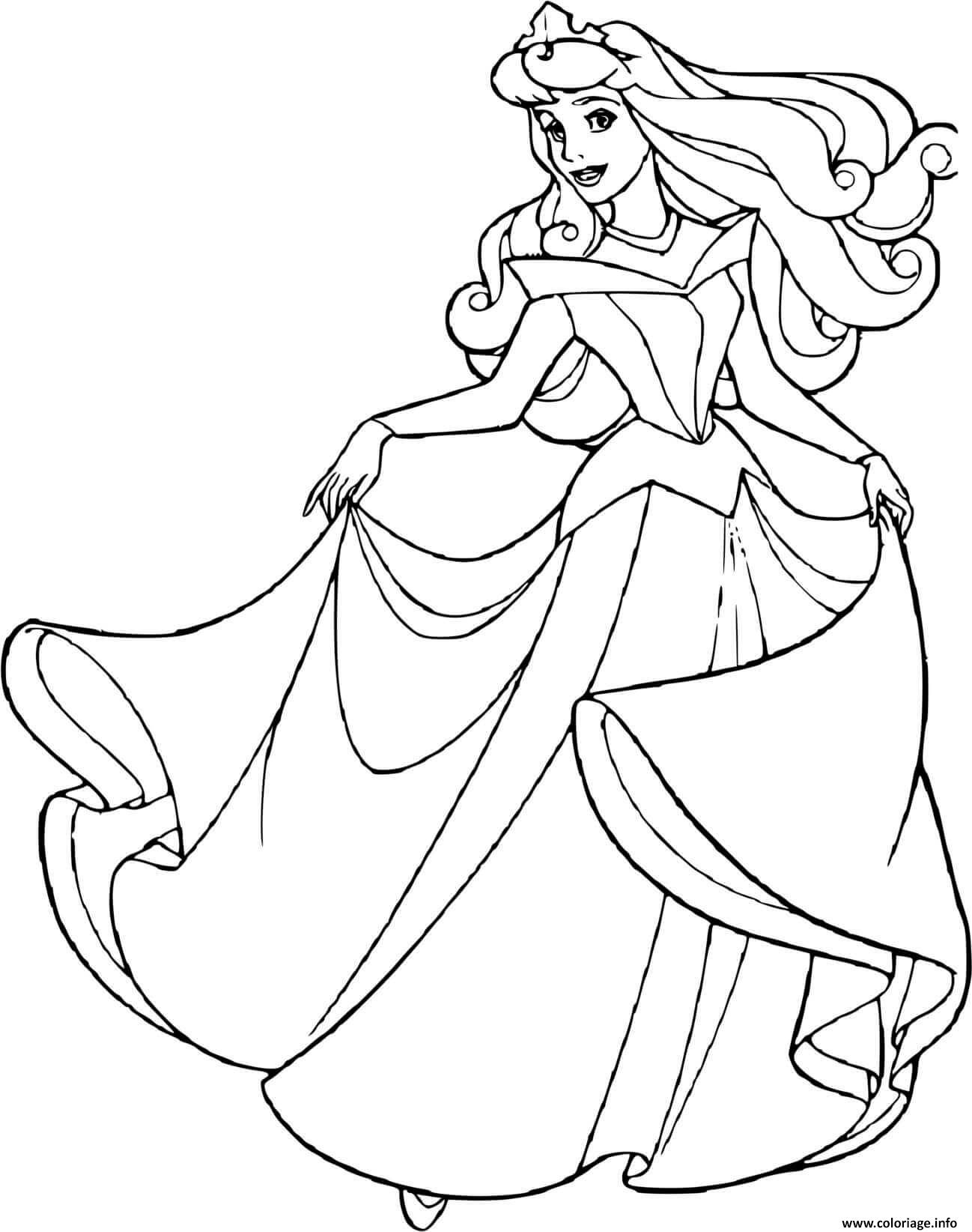 Dessin aurore princesse 19 Coloriage Gratuit à Imprimer