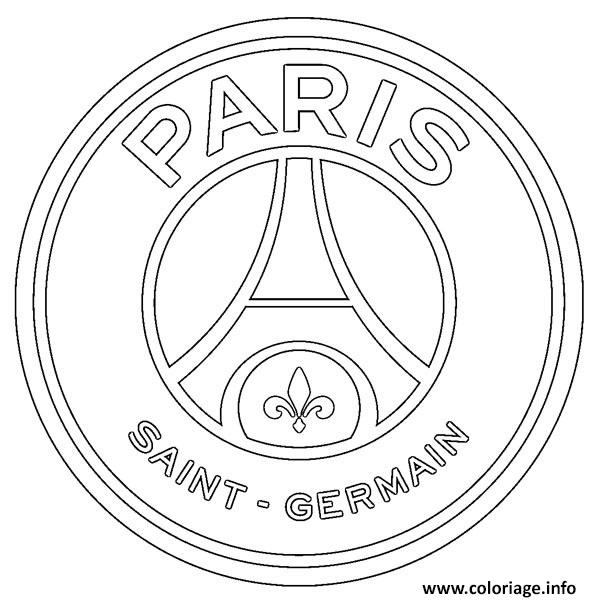 Coloriage Paris Saint Germain Psg Foot Dessin à Imprimer
