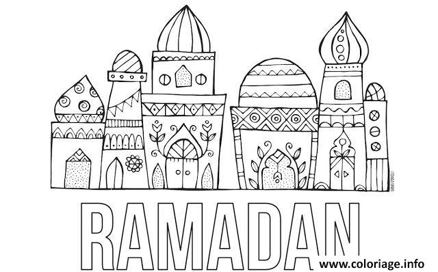 Coloriage Ramadan Ramadhan Dessin à Imprimer