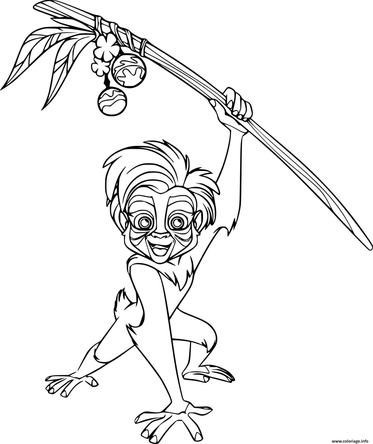 Dessin young rafiki Coloriage Gratuit à Imprimer