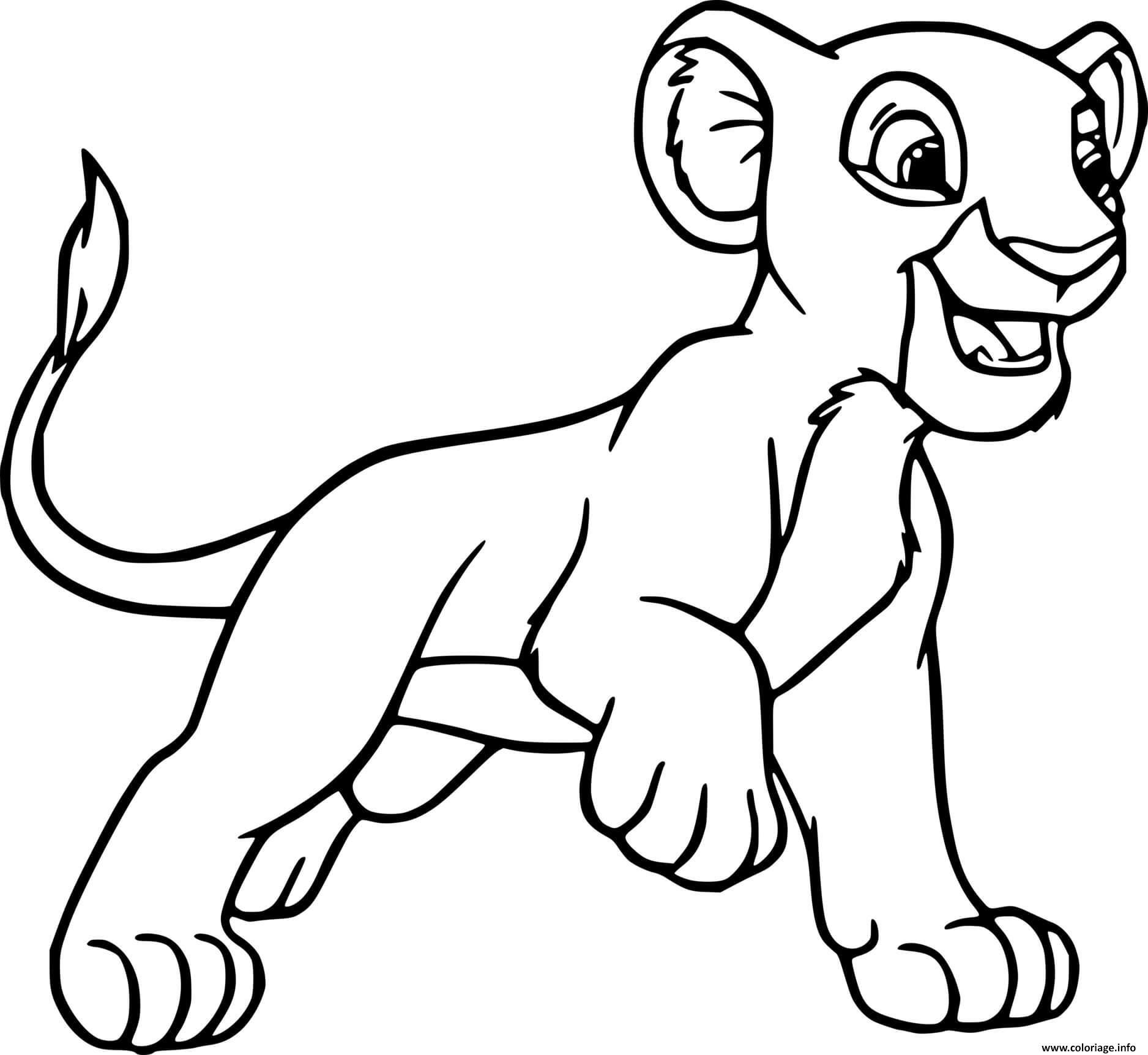 Coloriage Rani Lion Dessin La Garde Du Roi Lion Imprimer