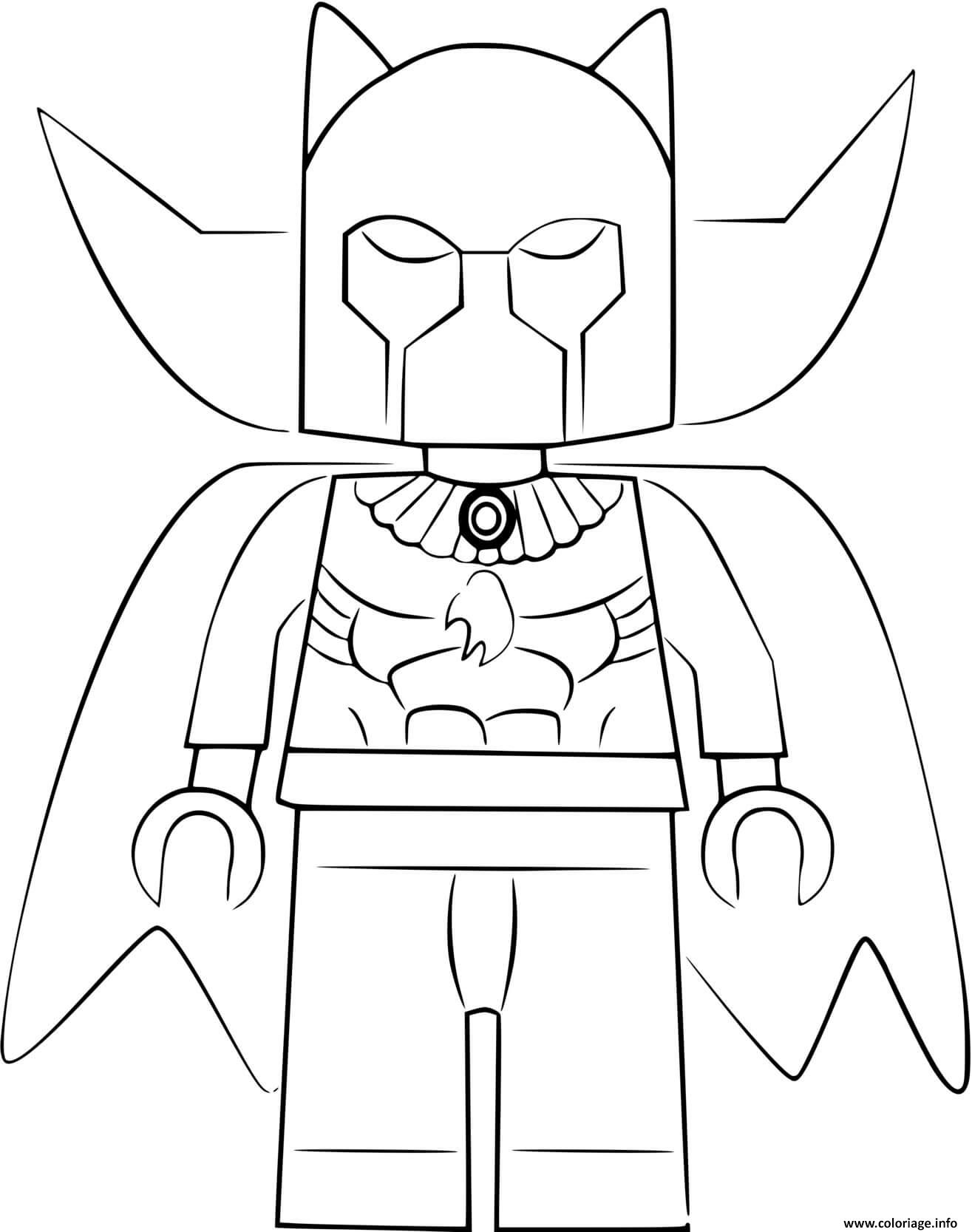 Coloriage lego Black panther  JeColorie.com