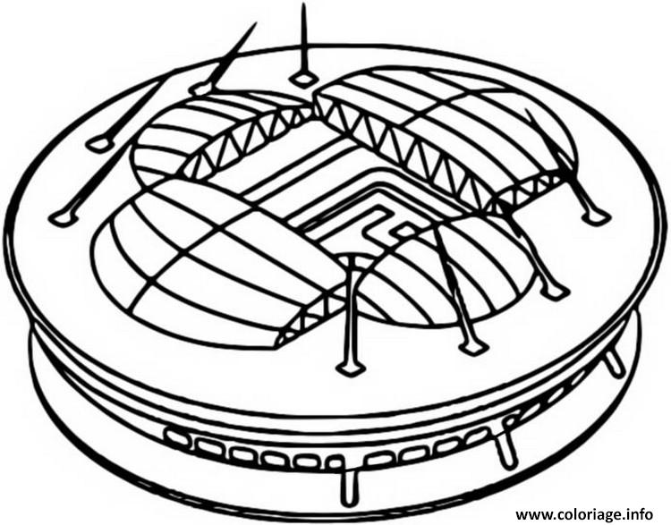 Coloriage euro 2020 2021 saint petersbourg stadium  JeColorie.com