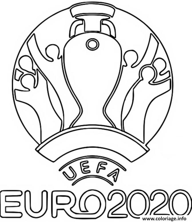 Coloriage Euro 2020 Logo Foot 2021 Dessin à Imprimer