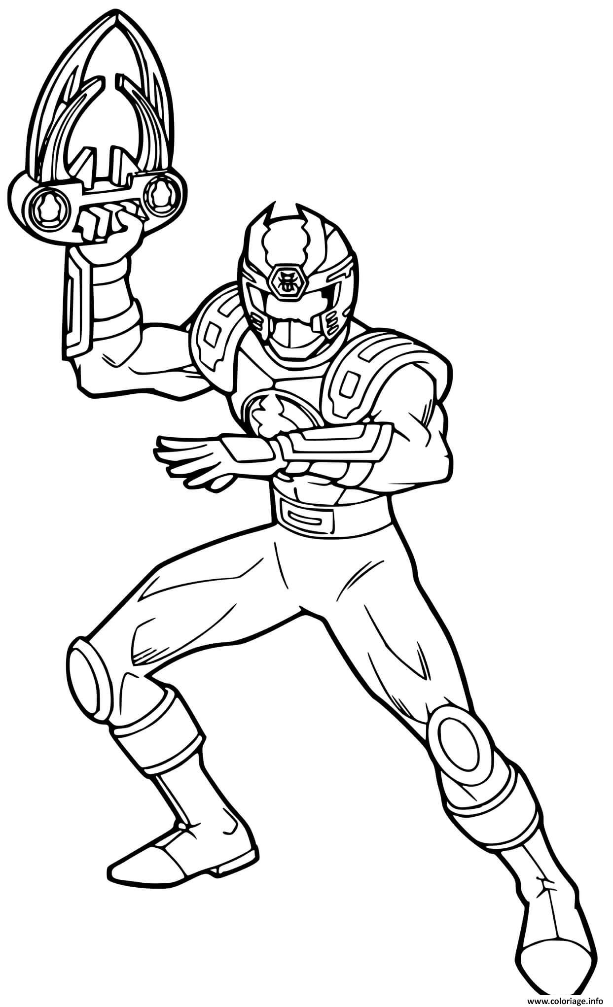 Dessin power rangers galaxy space Coloriage Gratuit à Imprimer