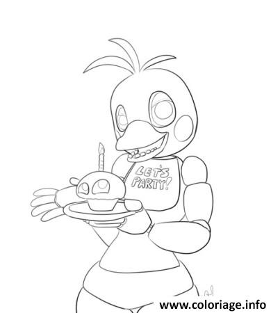 Dessin five nights at freddys fnaf 2 party coloring pages Coloriage Gratuit à Imprimer