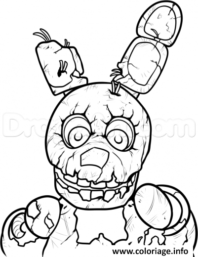 Dessin 3 nights at freddys five five nights at freddys fnaf coloring pages Coloriage Gratuit à Imprimer