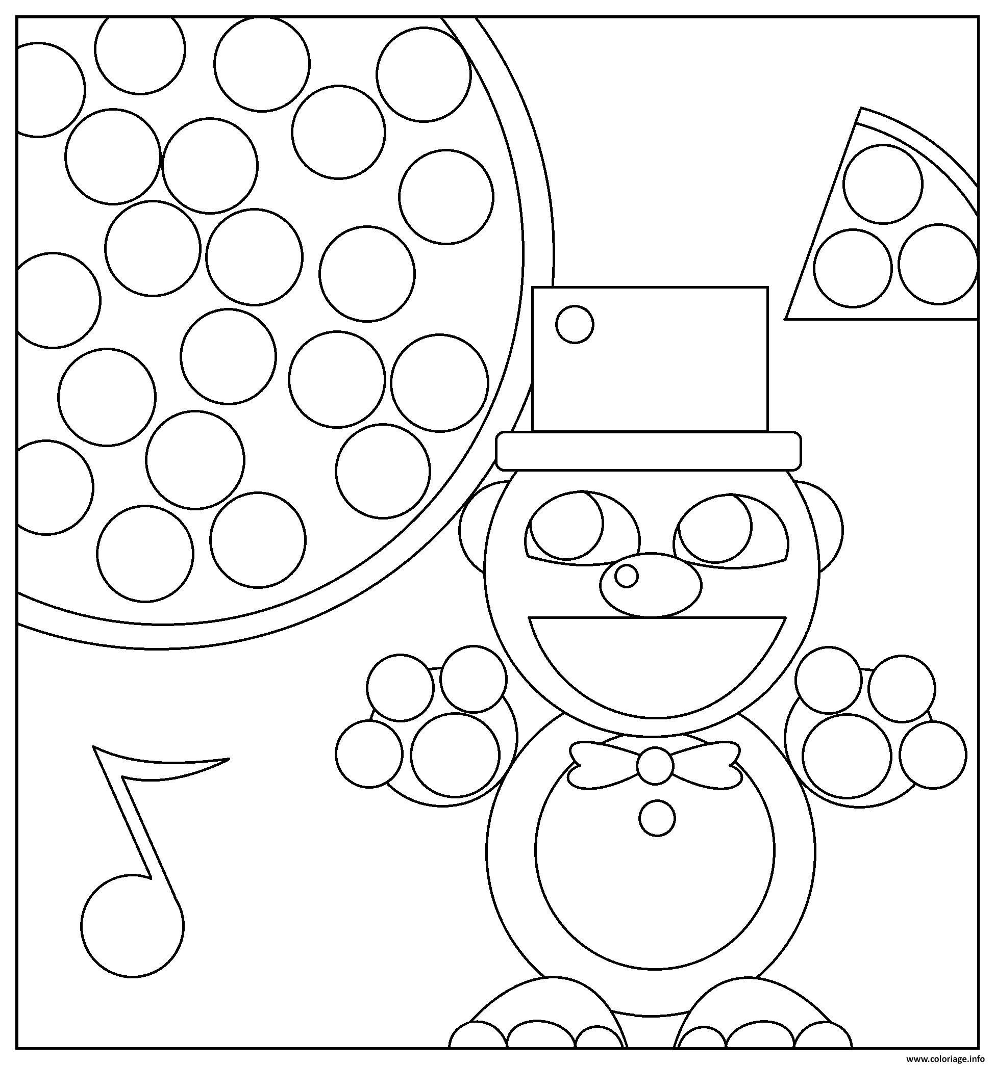 Coloriage Five Nights At Freddys Fnaf Sheets A4 Coloring Pages Dessin à Imprimer