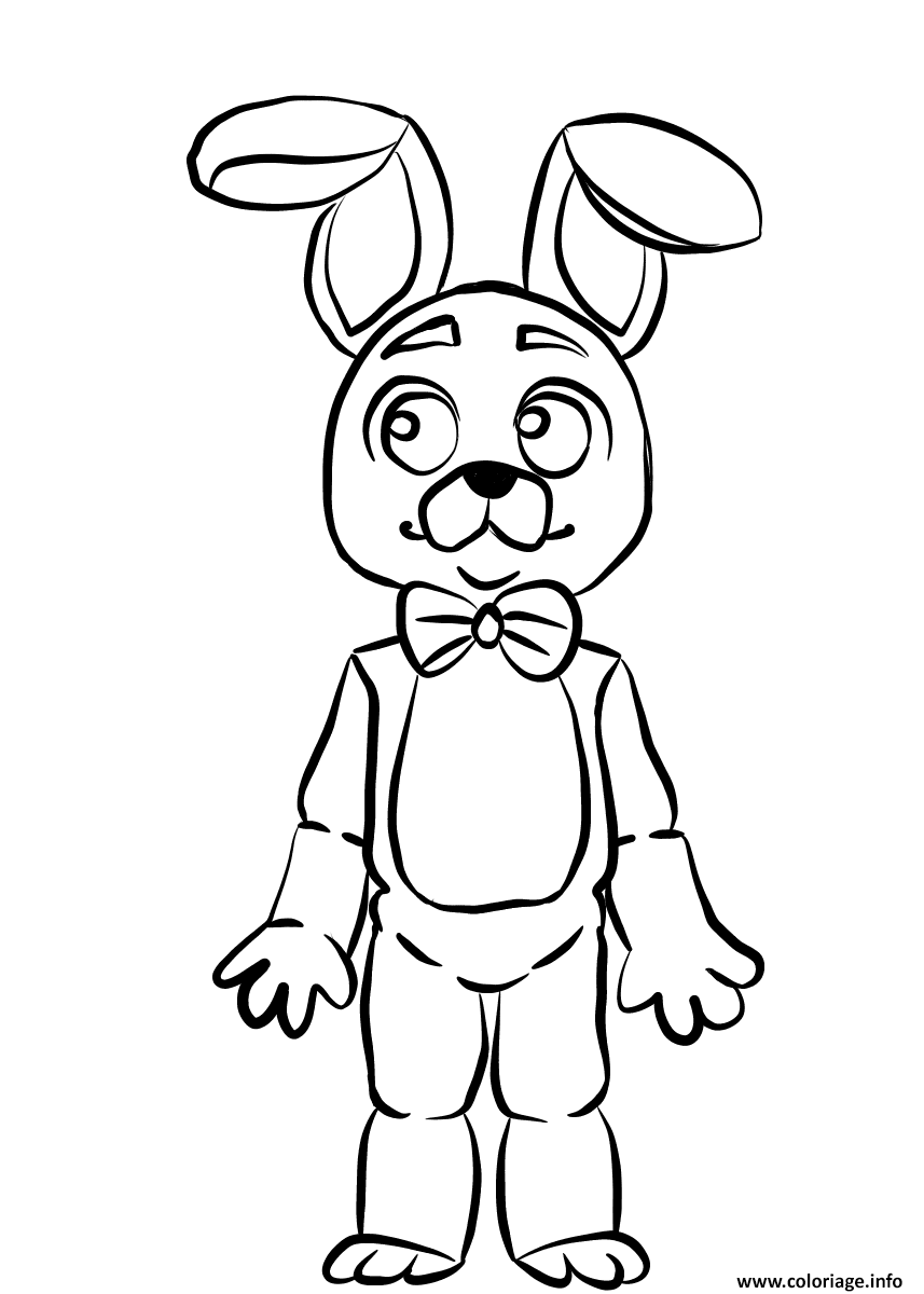 Coloriage Fnaf Bonnie JeColorie
