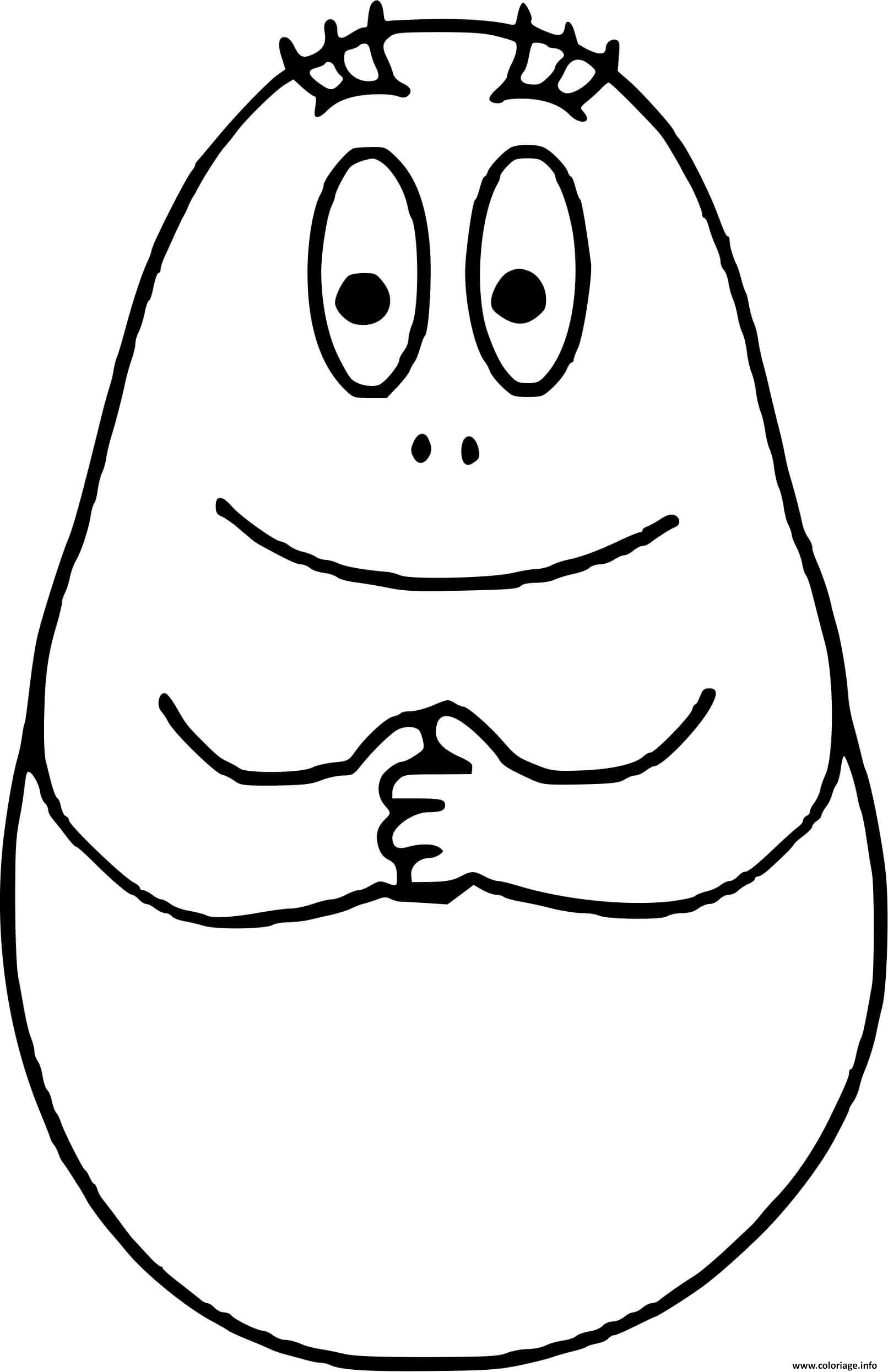 Coloriage Barbapapa Le Pere Dessin Barbapapa A Imprimer