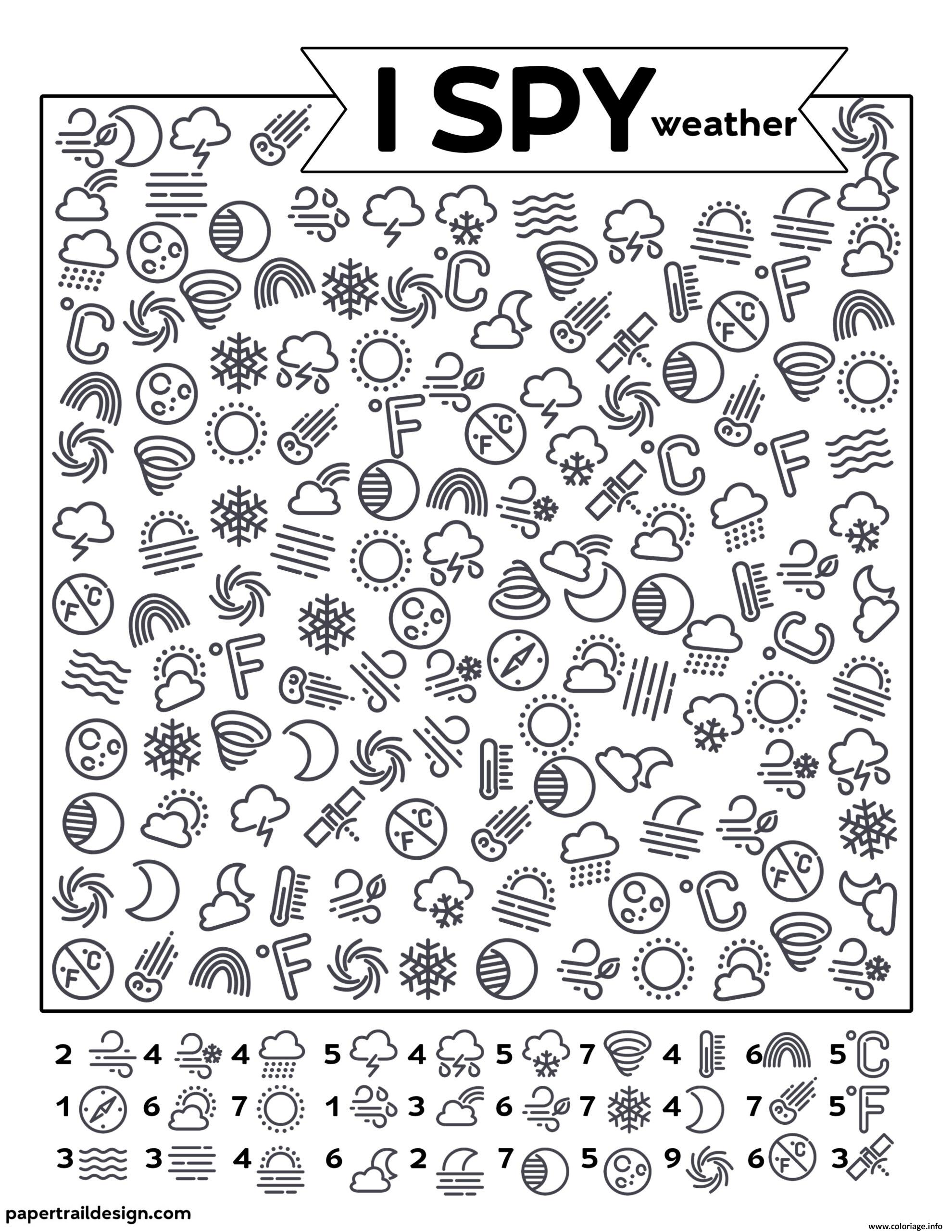 coloriage meteo cherche et trouve dessin chercher a imprimer camion de