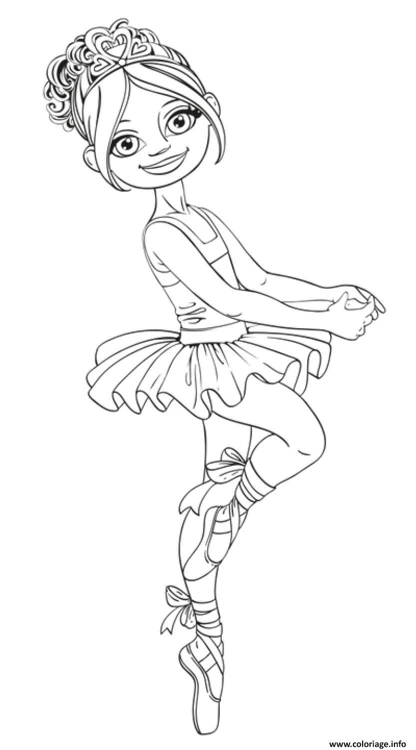 Coloriage Princesse Danseuse Dessin Danseuse à imprimer