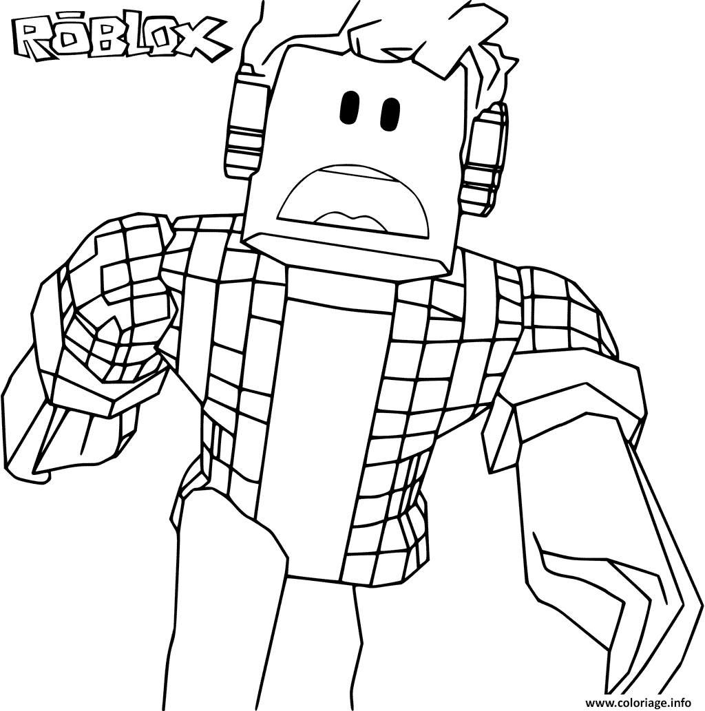 Coloriage Roblox scary - JeColorie.com