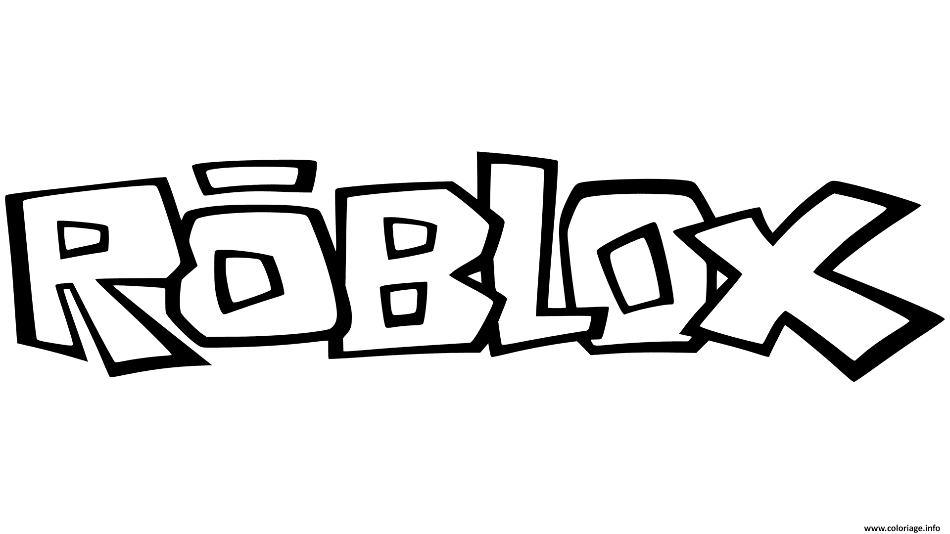 Dessin roblox logo fun Coloriage Gratuit à Imprimer