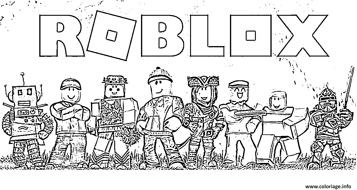 Coloriage Roblox Team  JeColorie.com