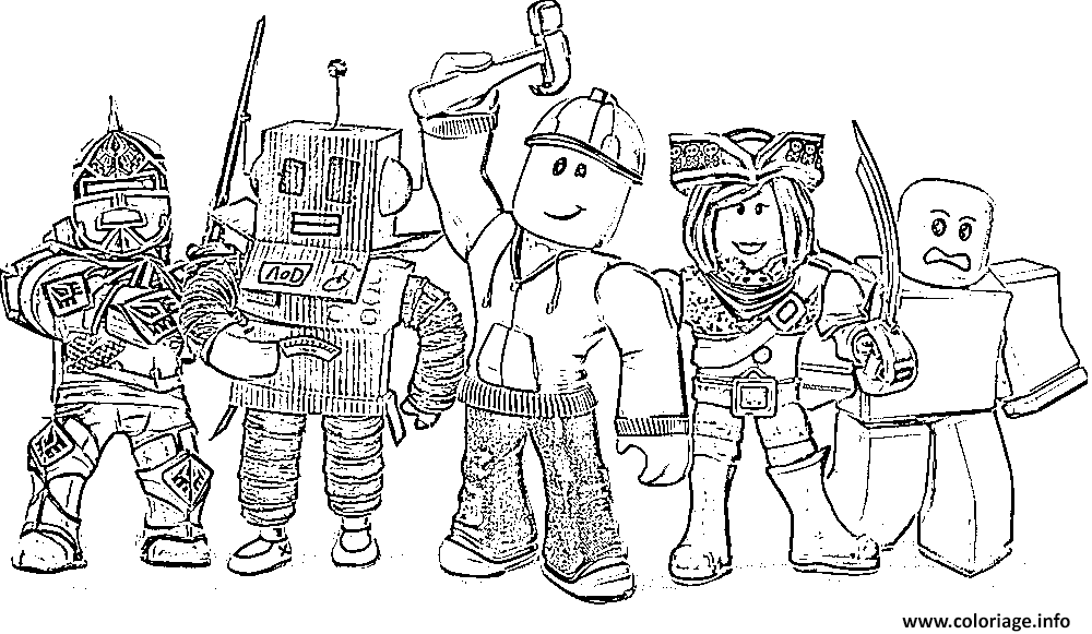 Coloriage Roblox Spot HarperCollins Dessin Roblox à imprimer