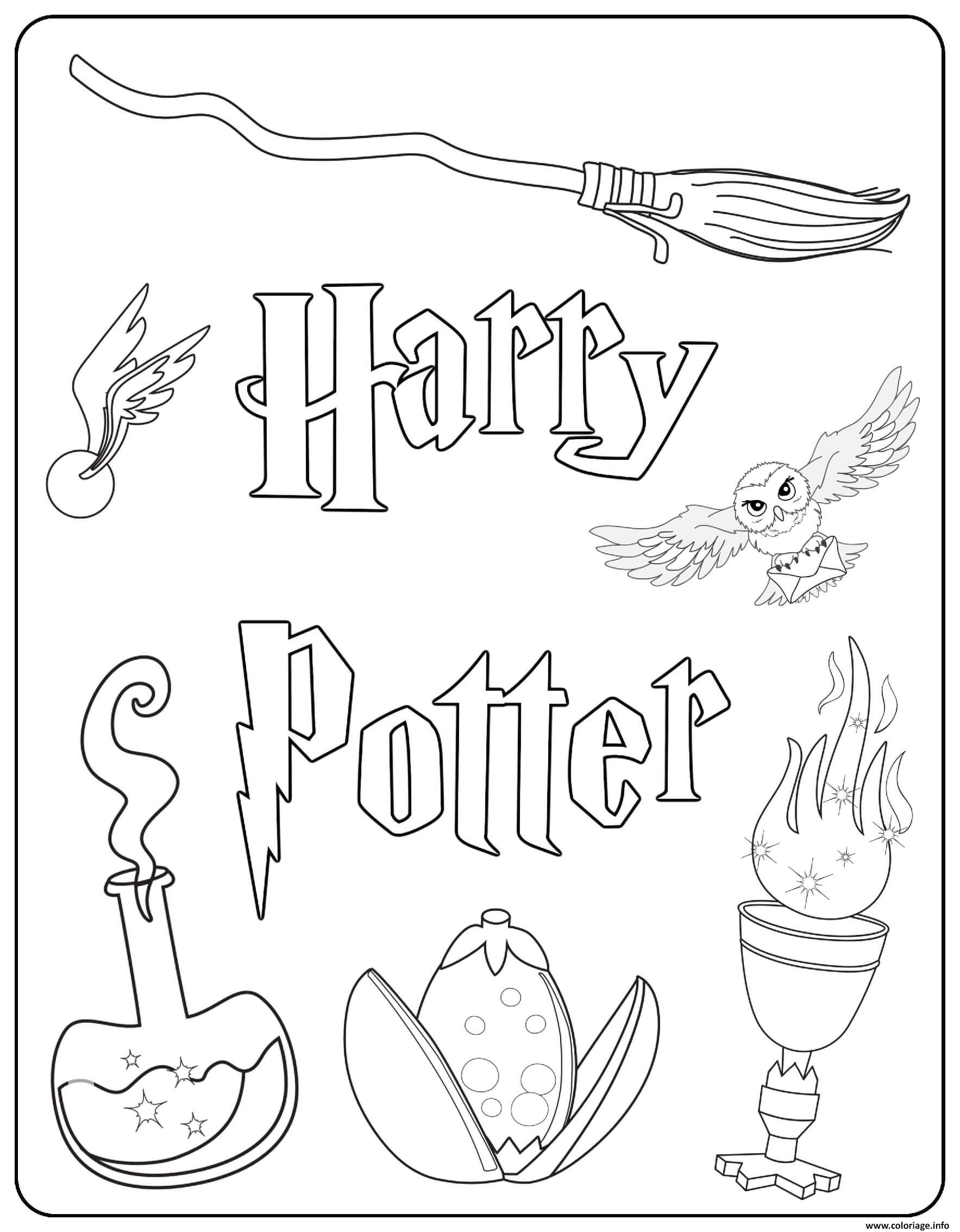 Coloriage Harry Potter Images Dessin à Imprimer