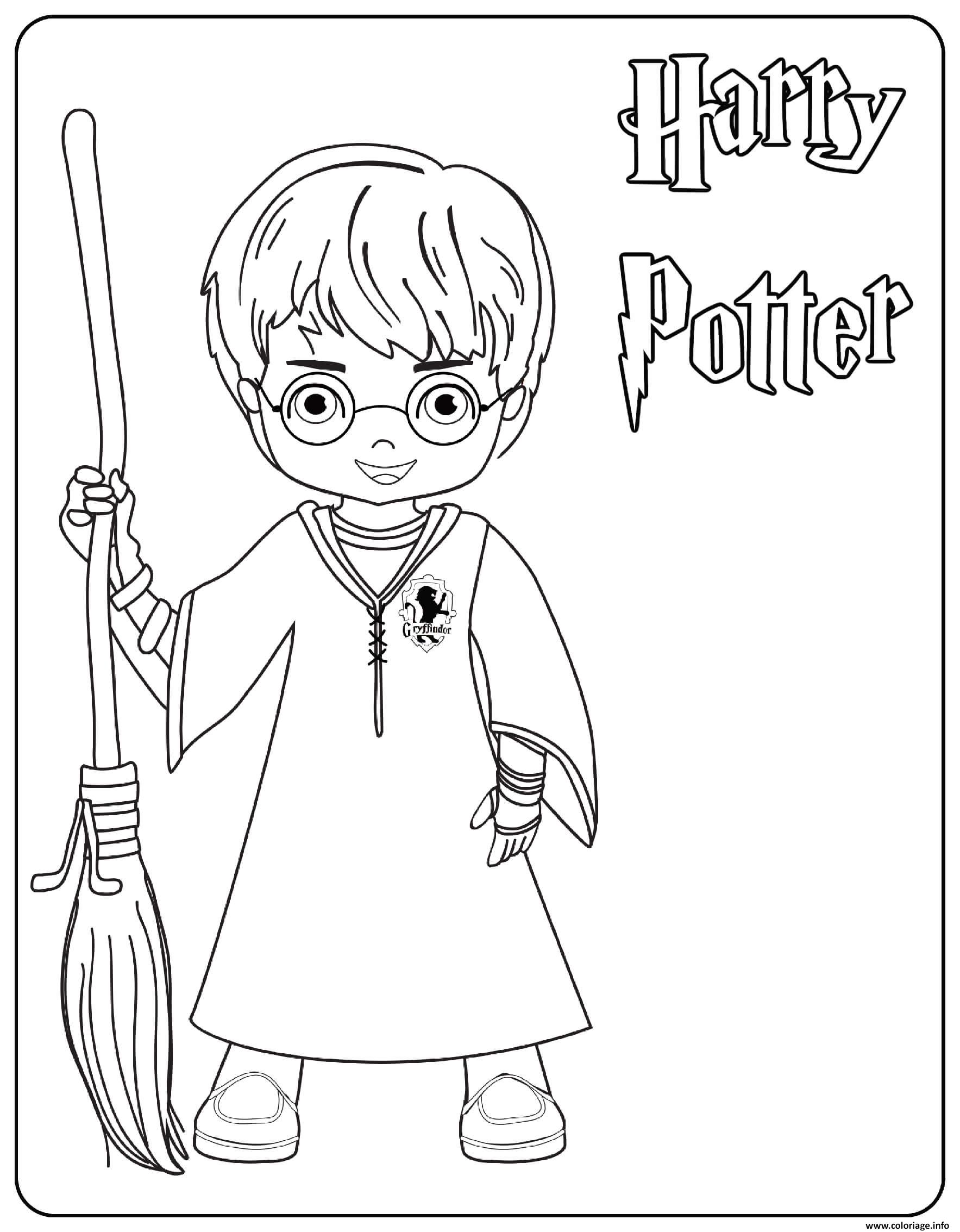 Dessin Harry Potter Coloriage Gratuit à Imprimer