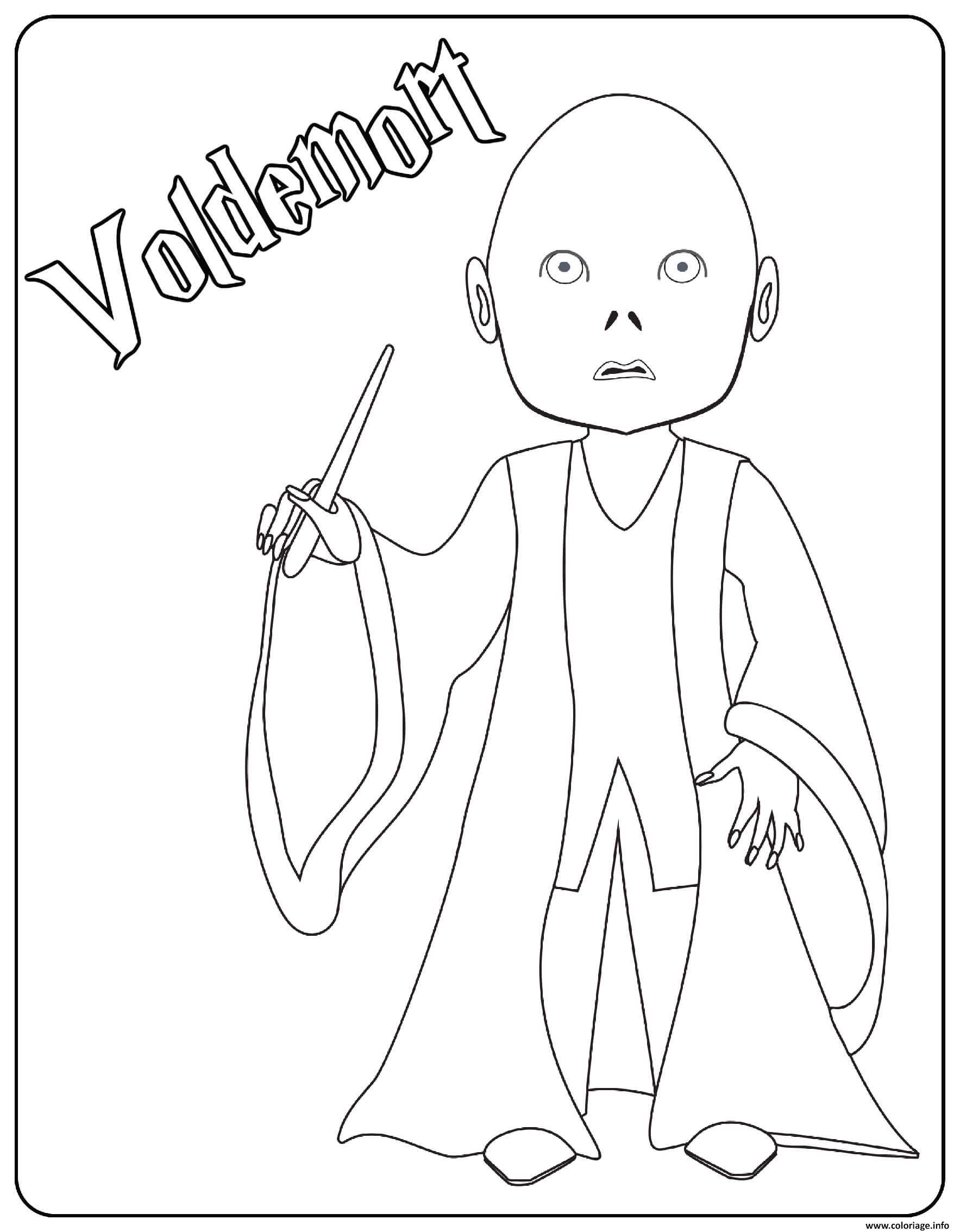 Dessin Valdemort Coloriage Gratuit à Imprimer