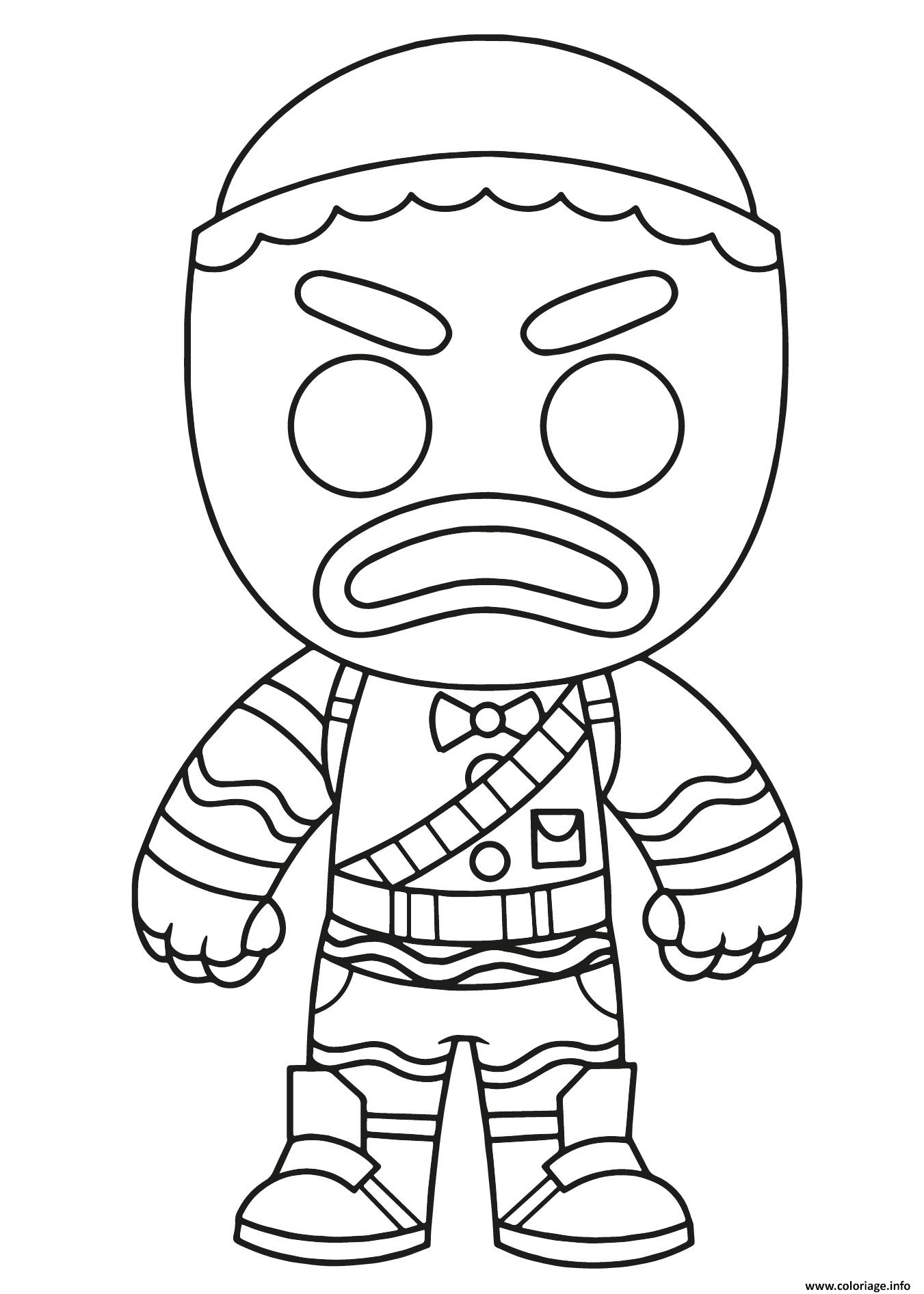 Dessin gingerbread man Coloriage Gratuit à Imprimer