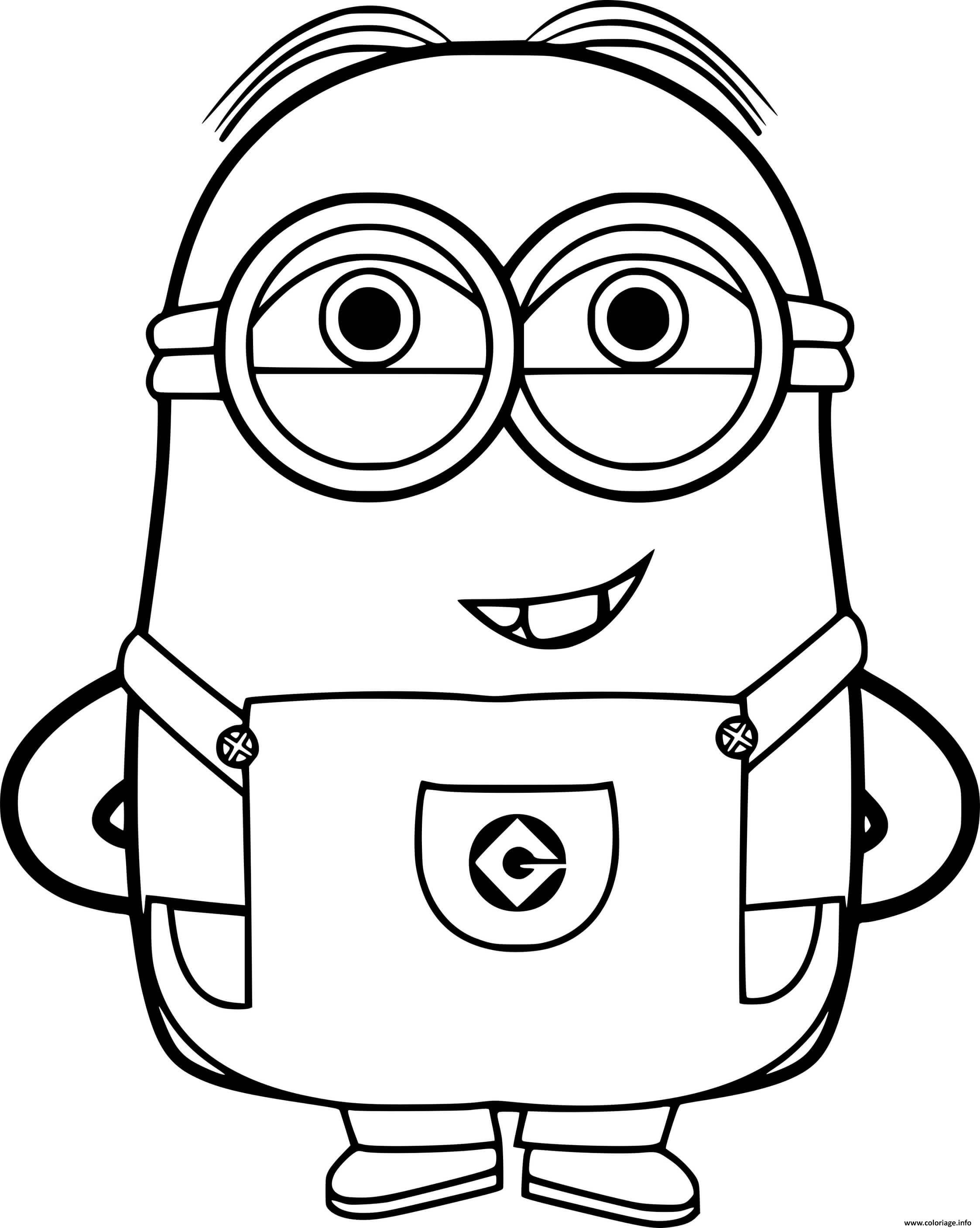 Coloriage Dave Minion JeColorie