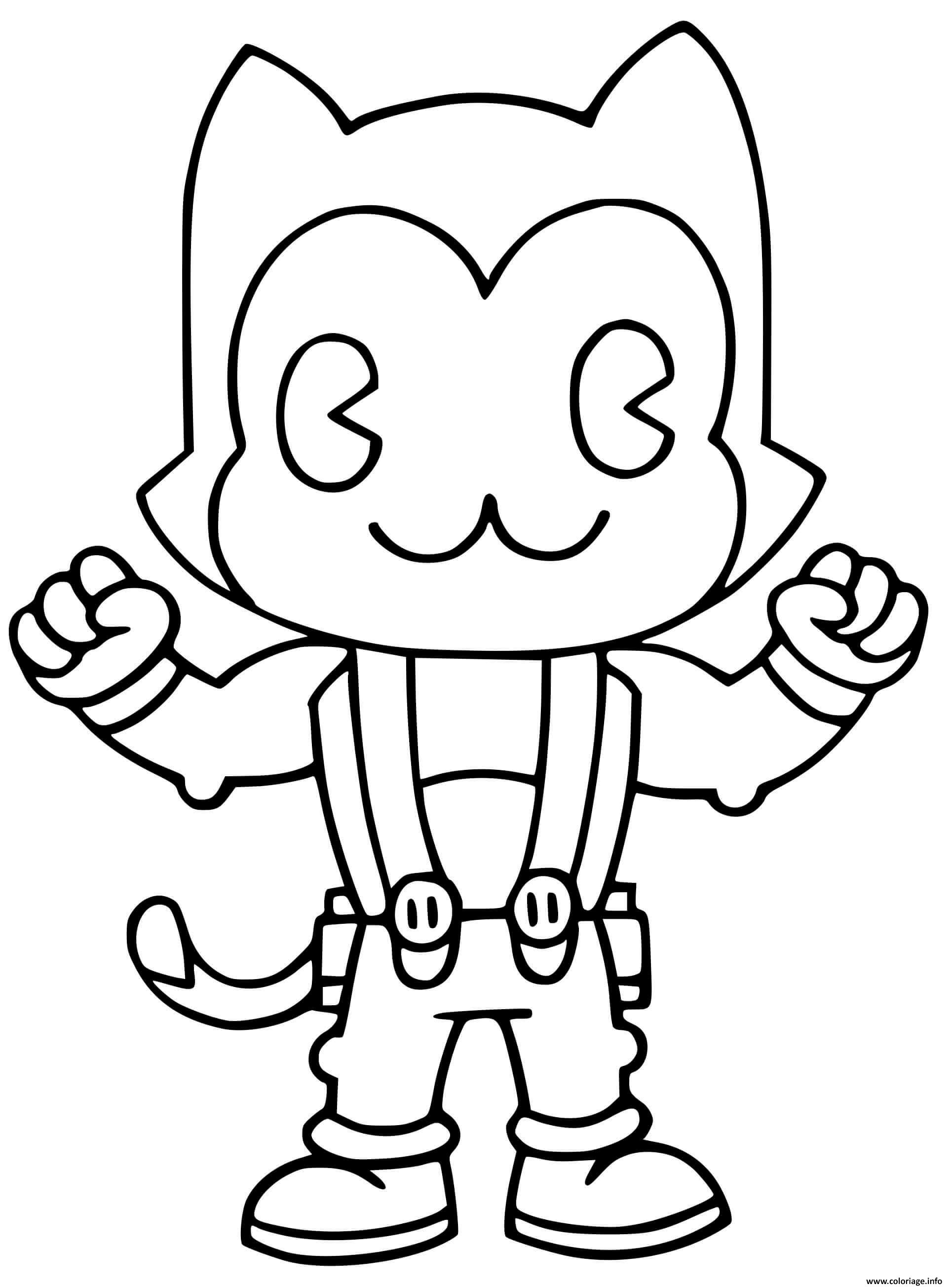 Coloriage Toon Meowscles Fortnite Skin - JeColorie.com