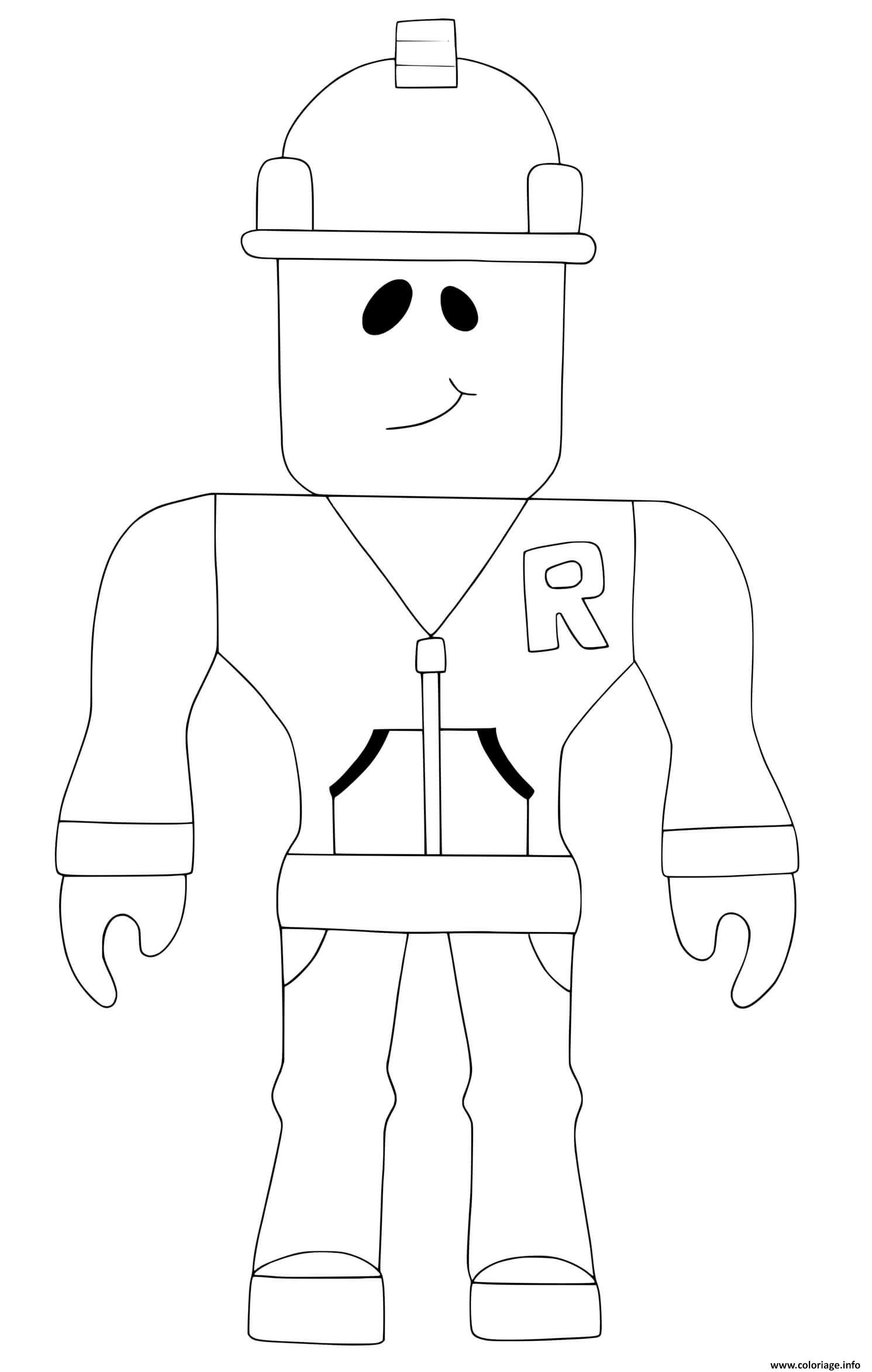 Dessin Roblox Builderman Coloriage Gratuit à Imprimer