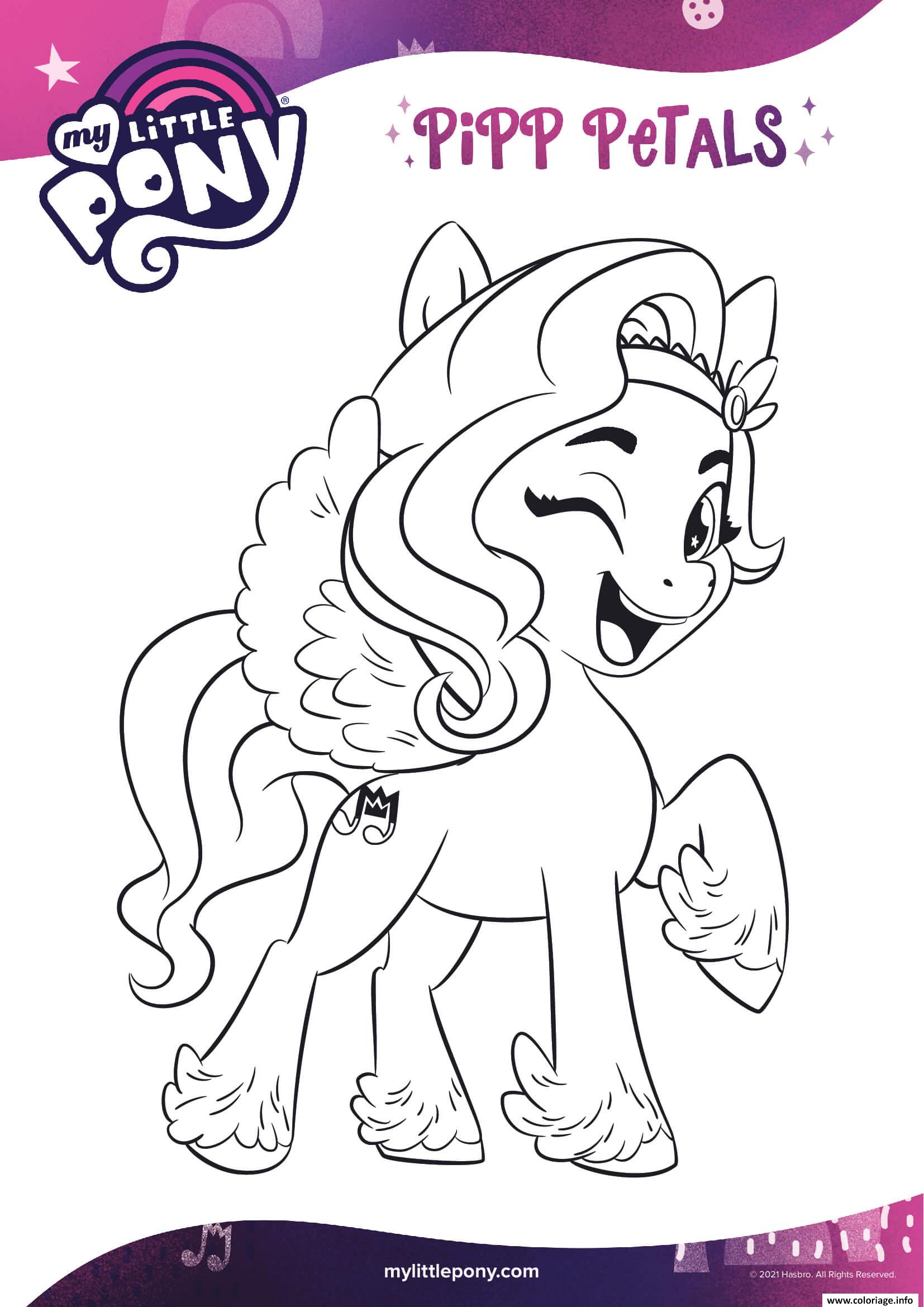 Dessin pipp petals est une pop star talentueuse mlp 5 Coloriage Gratuit à Imprimer