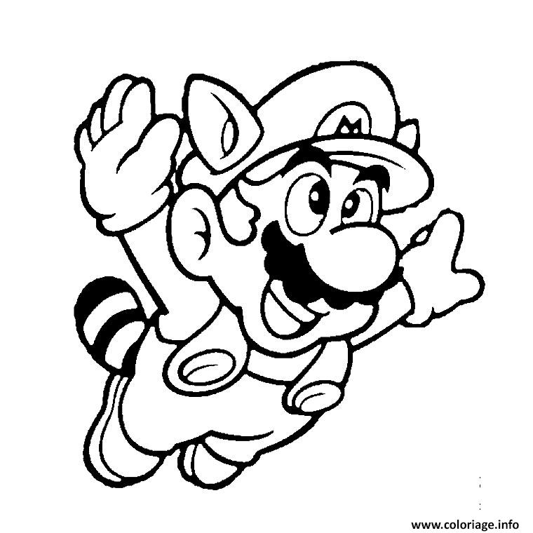 Coloriage Super Mario Bros Dessin à Imprimer