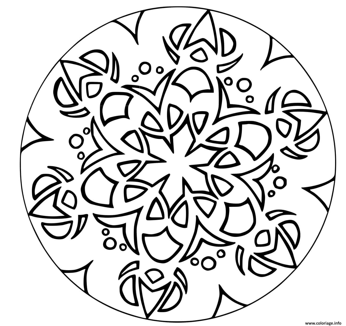 Coloriage Mandala Boule Denoel Sapin Dessin à Imprimer