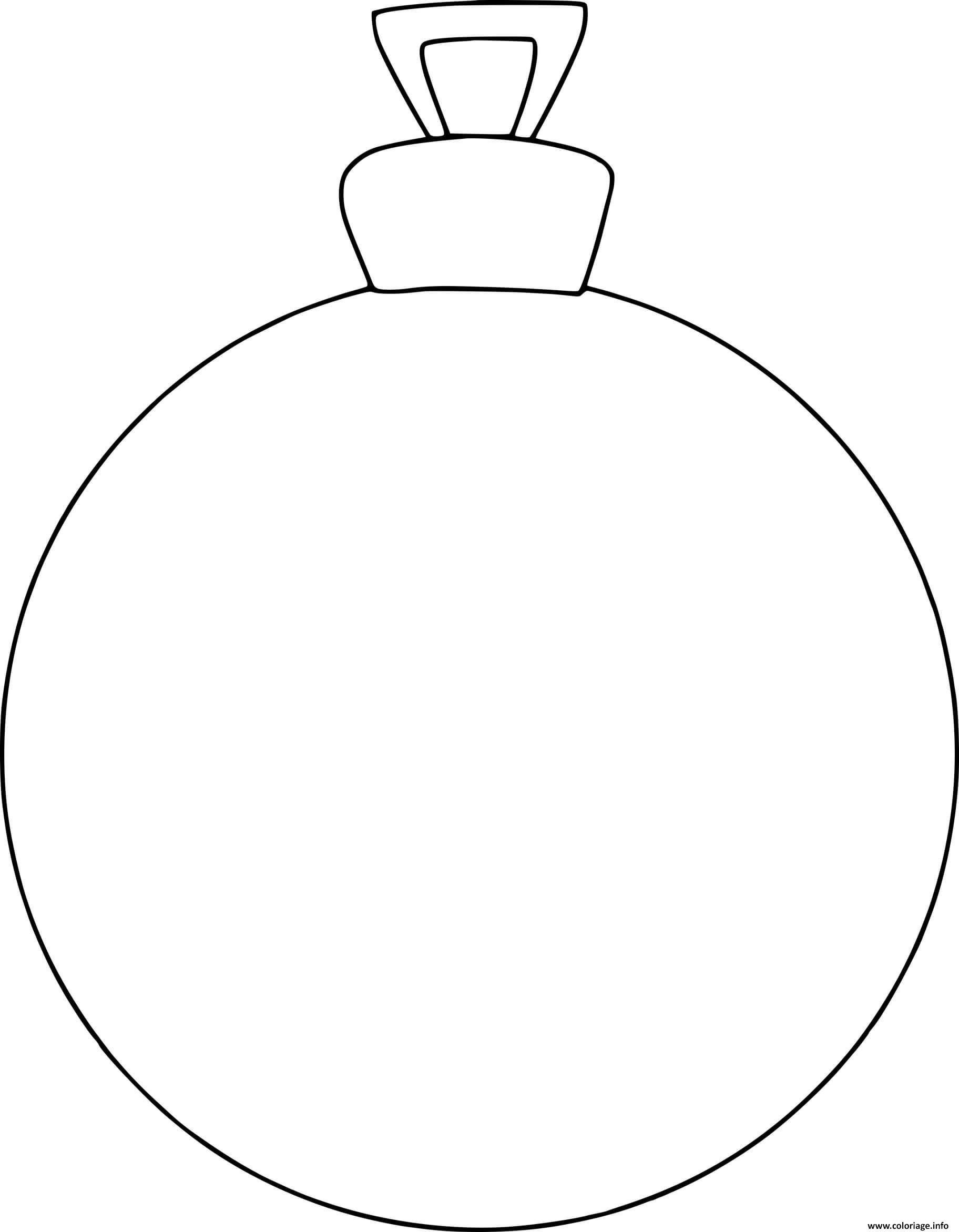 Dessin boule de noel simple facile maternelle pour sapin Coloriage Gratuit à Imprimer