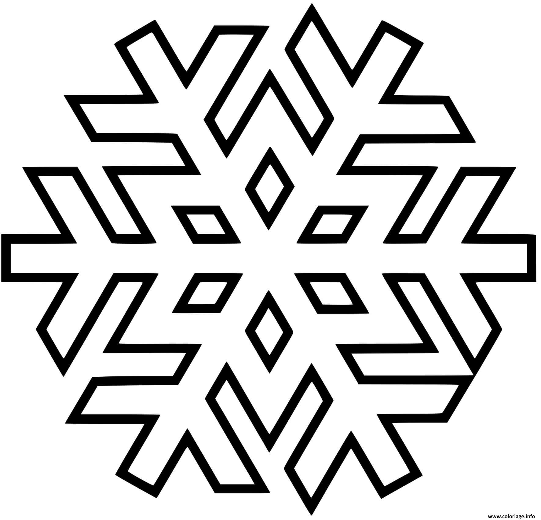 Dessin flocon de neige cp Coloriage Gratuit à Imprimer