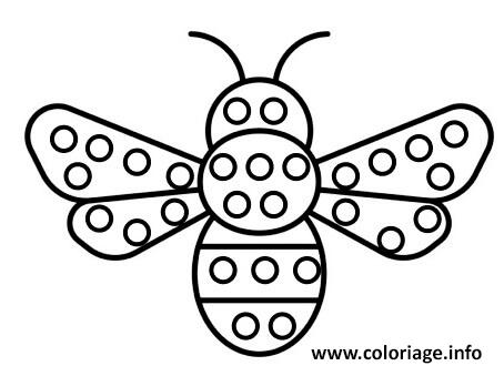 Dessin pop it abeille Coloriage Gratuit à Imprimer