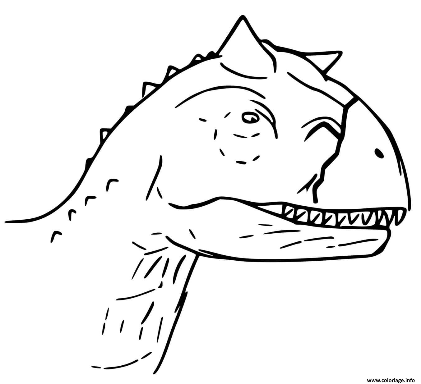 Coloriage Jurassic World La Colo Du Cretace Toro Carnotaurus Dessin à Imprimer