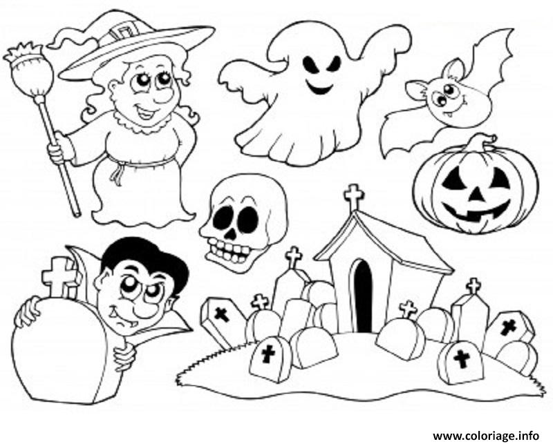 Dessin halloween enfants facile Coloriage Gratuit à Imprimer