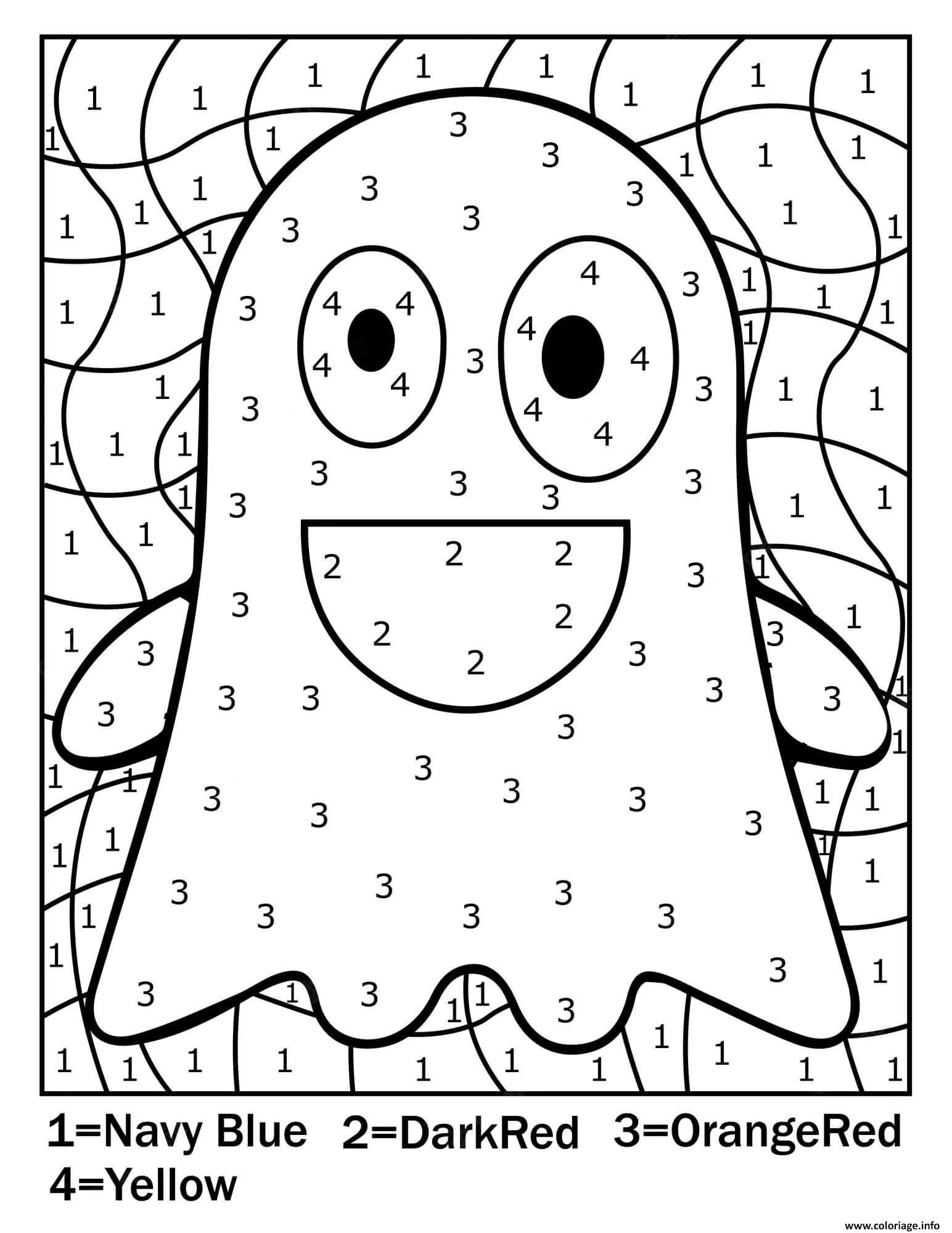 Dessin fantome magique halloween Coloriage Gratuit à Imprimer