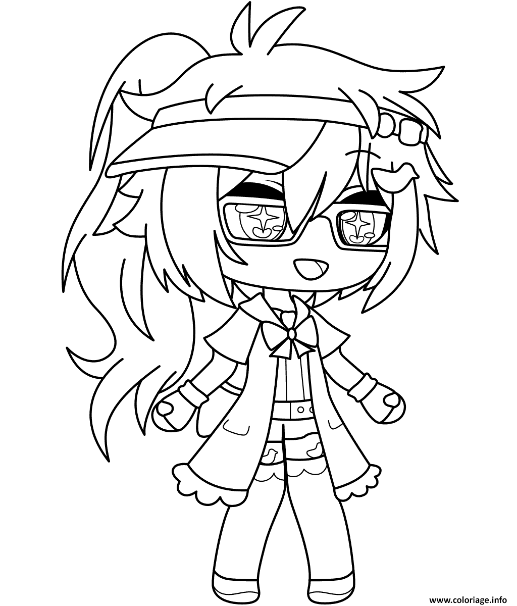 Coloriage Magical Luni From Gacha Life Jecolorie Com Sexiz Pix 