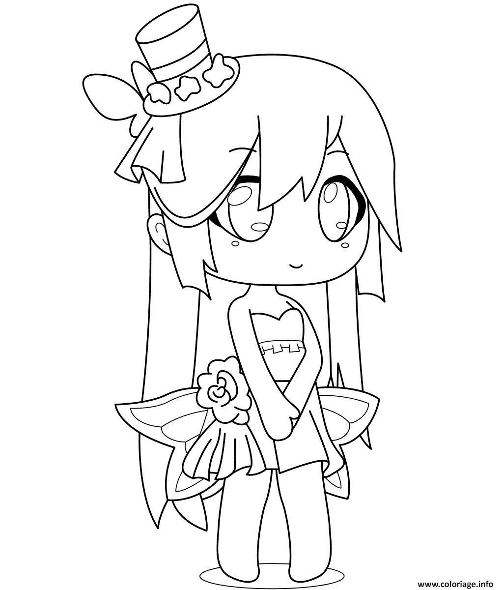 Dessin Midori Gacha Life Coloriage Gratuit à Imprimer